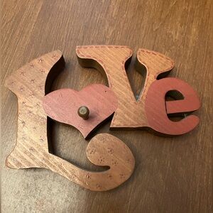 LOVE Wooden Hook